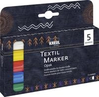 Kreul Javana Stoffmalstifte Opak 5er Set helle & dunkle Stoffe texi m&auml;x