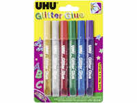 UHU Glitter Glue Original 6 x 10 ml GLO765350810