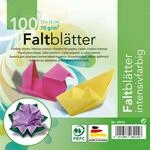Glorex Faltbl&auml;tter 70g farb.sortiert 15 x 15 cm, 100 Blatt
