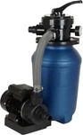 T.I.P 30310, T.I.P. Schwimmbadfilter-Set SPF 180 E Sandfilteranlage Transparent