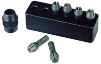 Proxxon Micromot-Stahlspannzangen 6 St&uuml;ck von 1 bis 3,2 mm mit Halter