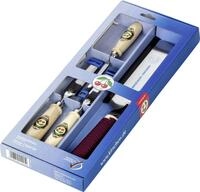 Kirschen Stechbeitelsatz mit Japans&auml;ge in Tasche mit S&auml;ge