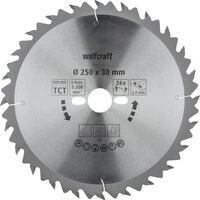 Wolfcraft Kreiss&auml;geblatt Serie gr&uuml;n &Oslash; 250 mm Bohrung &Oslash; 30 mm