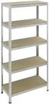 pro-bau-tec Schwerlastregal 180 x 90 x 40 cm 5 Holzb&ouml;den 875 kg