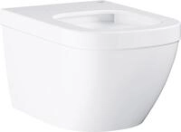 Wand-Tiefsp&uuml;l-WC Euro ohne WC-Sitz wei&szlig;, sp&uuml;lrandlos