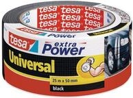 tesa extra Power Klebeband Universal 25 m x 50 mm, schwarz