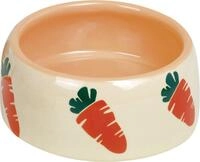 Nobby Keramik Futtertrog CARROT beige orange &Oslash; 12cm 250 ml Gr&ouml;&szlig;e M