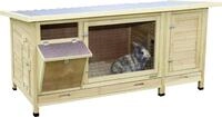 Kerbl Kleintierstall XXL Vario mit Heuraufe LxBxH: 155x76x80cm
