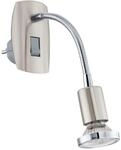 Eglo Steckerleuchte Mini 4 flexibel GU10 2,8 W nickel-matt warmwei&szlig;