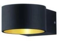 Trio Leuchten LED Wandleuchte LaCapo 4,3W warmwei&szlig; schwarz Metall
