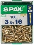 Spax Universalschrauben 3.5 x 16 mm PZ 2 Senkkopf - 100 Stk.