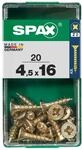 Spax Universalschrauben 4.5 x 16 mm PZ 2 - 20 Stk.