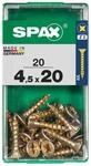 Spax Universalschrauben 4.5 x 20 mm PZ 2 - 20 Stk.