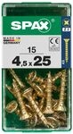 Spax Universalschrauben 4.5 x 25 mm PZ 2 - 15 Stk.