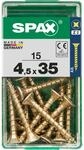 Spax Universalschrauben 4.5 x 35 mm PZ 2 - 15 Stk.