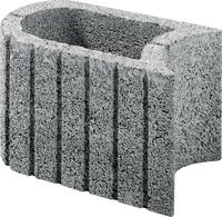 Kann Pflanzstein Mini Plus 35 x 20 x 20 cm grau