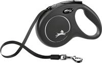 Flexi Hundeleine New Classic M schwarz, Gurt