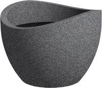 Scheurich &Uuml;bertopf Wave Globe Serie 250 schwarz granit &Oslash; 50 cm