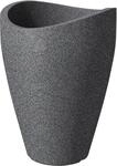 Scheurich &Uuml;bertopf Wave Globe High &Oslash; 40 x 40 cm schwarz granit