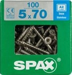 Spax Universalschrauben 5.0 x 70 mm TX 20 - 100 St&uuml;ck Edelstahl