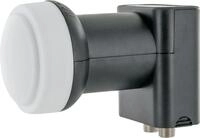 Schwaiger Twin LNB2 digital anthrazit mit Wetterschutz f&uuml;r 2 Teilnehmer