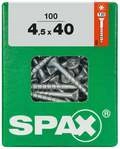 Spax Universalschrauben 4.5 x 40 mm TX 20 Senkkopf - 100 Stk.