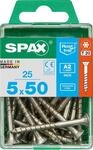 Spax Universalschrauben 5.0 x 50 mm TX 20 Senkkopf - 25 St&uuml;ck Edelstahl