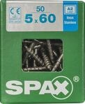 Spax Universalschrauben 5.0 x 60 mm TX 20 Senkkopf - 50 St&uuml;ck Edelstahl