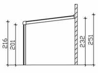 SKAN HOLZ Terrassenüberdachung Monza 434 x 257 cm, Aluminium Anthrazit