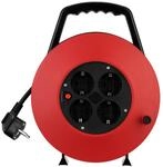 REV Kabeltrommel Innen 10 m H05VV-F 3G1,5mm&sup2;, schwarz rot