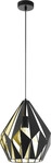 Eglo Pendelleuchte Carlton 1 schwarz-gold &Oslash; 31 cm E27