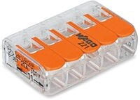 Wago Compact Hebelklemme 211 Anzahl Leiter: 5, 0,14 - 4 mm&sup2;, 25 St&uuml;ck
