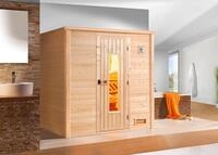 Weka Massivholzsauna Bergen 2 mit Holzt&uuml;r