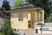 weka Saunahaus KURIKKA Sparset 7,5 kW BioS natur