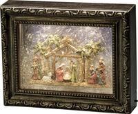 Konstsmide LED Bilderrahmen mit Krippe 24,5 x 5,5 x 19,5 cm