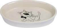 Nobby Katzennapf Keramik oval &Oslash; 17 cm - 120 ml creme-beige