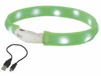 Nobby LED Leuchthalsband Visible breit grün GLO689300596
