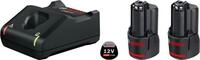 Bosch Professional Starter-Set GAL 12 V-40 + 2 x GBA 12 V 3.0Ah im Karton
