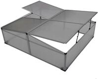 TrendLine Doppel-Fr&uuml;hbeet Alu 100 x 120 x 30/40 cm