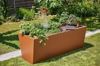 Gutta Hochbeet Valenta 200 200 x 90 x 80 cm rostiges Eisen