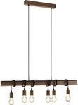 Eglo Pendelleuchte Townshend 4 antik-braun 100,5 x 7 cm E27, max. 60 W