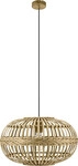 Eglo Pendelleuchte Amsfield braun Holz &Oslash; 38 cm E27, max. 60 W