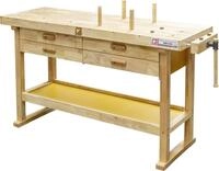 Holzmann Hobelbank WB162L inkl. 4 Bankhaken und Haltest&auml;be
