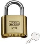 Burg W&auml;chter Zahlenschloss No. 99 Ni 25.0 x 30.0 mm - 1 St&uuml;ck