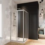 Breuer Fara 4 Eckeinstieg Schiebet&uuml;r 70-80 x 185 inkl. CER+