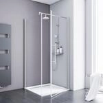 Schulte Dreht&uuml;r Seitenwand Duschwanne 90 x 90 x 192 cm Alexa Style 2.0