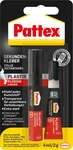 Pattex Sekundenkleber Plastix Fl&uuml;ssig 2 g + 4 ml Aktivator Stift, klar & farblos