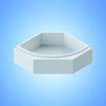 Ottofond Wannentr&auml;ger Canary 1545 x 1545 mm