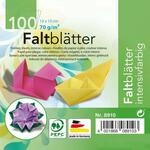 Glorex Faltbl&auml;tter 70g farb.sortiert 10 x 10 cm, 100 Blatt