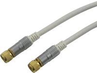Schwaiger SAT Anschlusskabel KVCHD15 532 (110dB) transparent, 1,5m, 1x F...